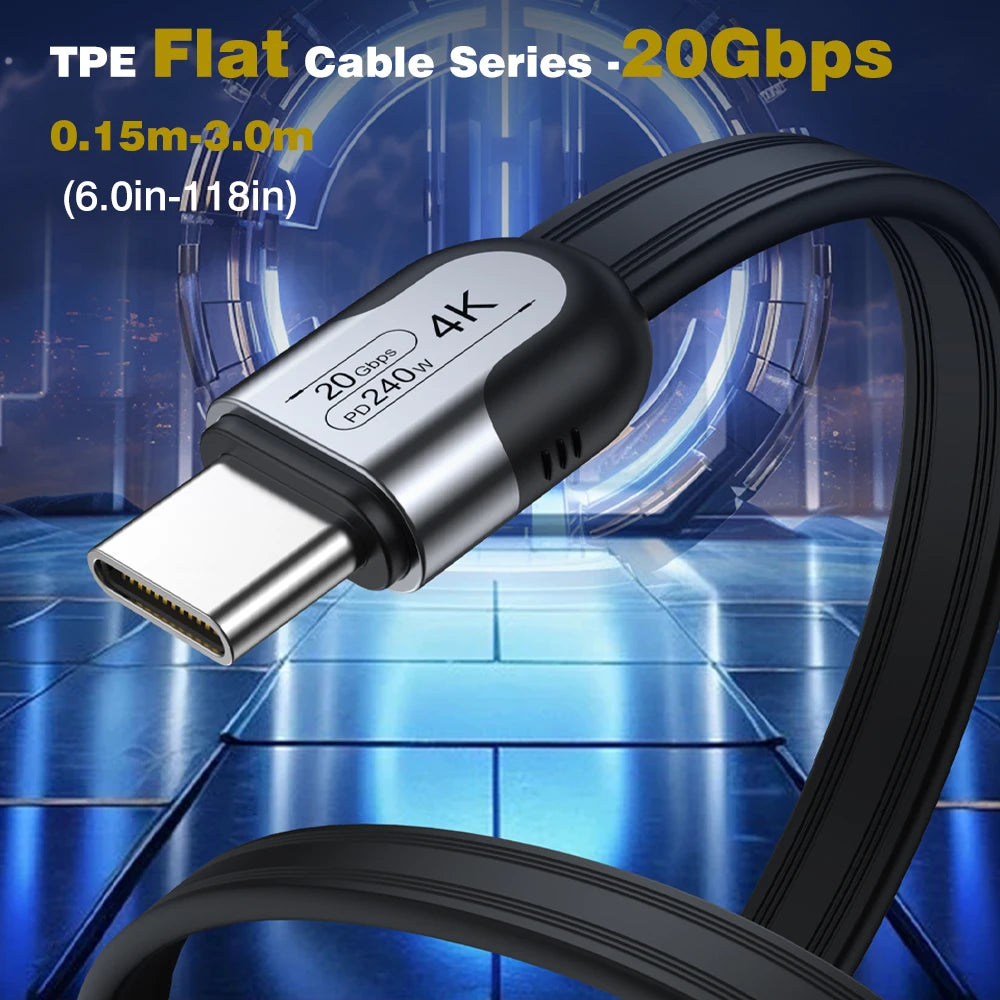 20Gbps USB-C Data Cable for Fast Charging & Data Transfer