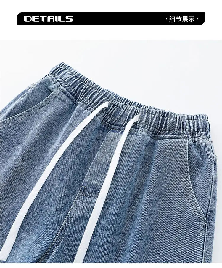 Trendy High Street Wide Leg Jeans | Comfortable Men's Denim Pants