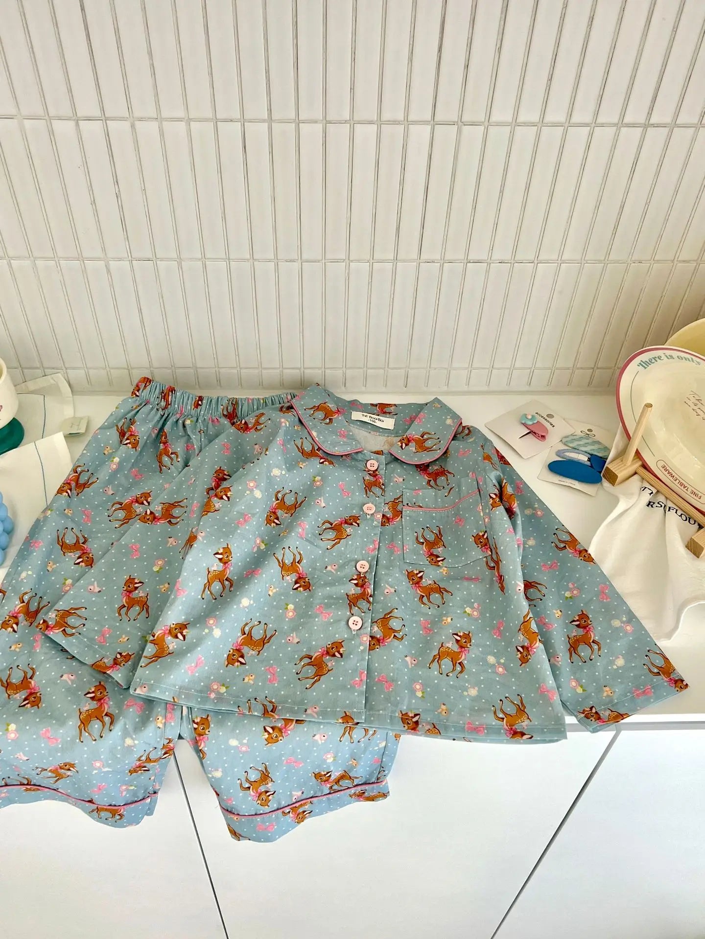 Spring Children's Cartoon Homewear Outfits | Cute Pajamas Set