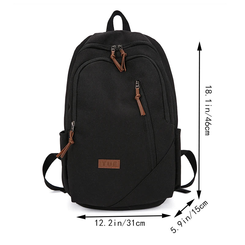 Stylish Denim Backpack for Students | Unisex Travel Bag