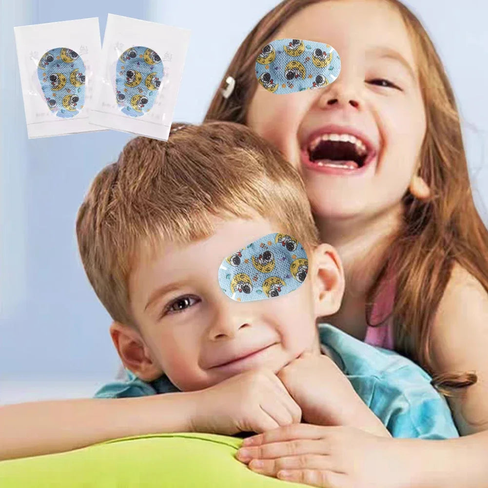 60Pcs Cartoon Amblyopia Eye Patches for Kids | Vision Care