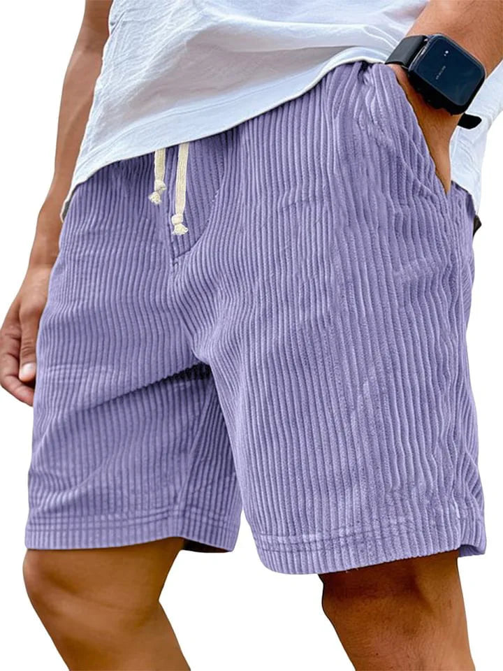 Men's Retro Corduroy Casual Shorts | Stylish Summer Essential