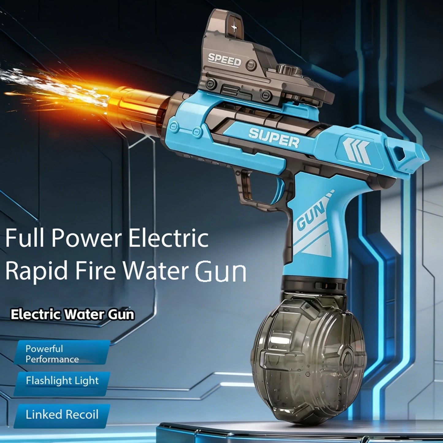 High Pressure Electric Water Gun | Perfect for Summer Fun