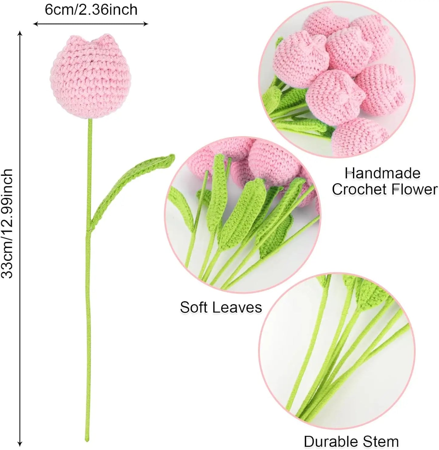 Handmade Crochet Tulip Bouquet | Perfect Gift for Any Occasion