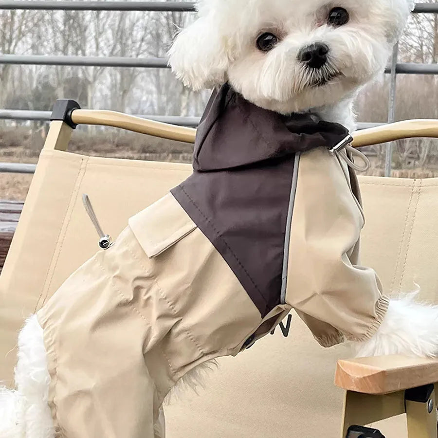 Waterproof Pet Raincoat for Dogs & Cats | Windproof Work Jacket