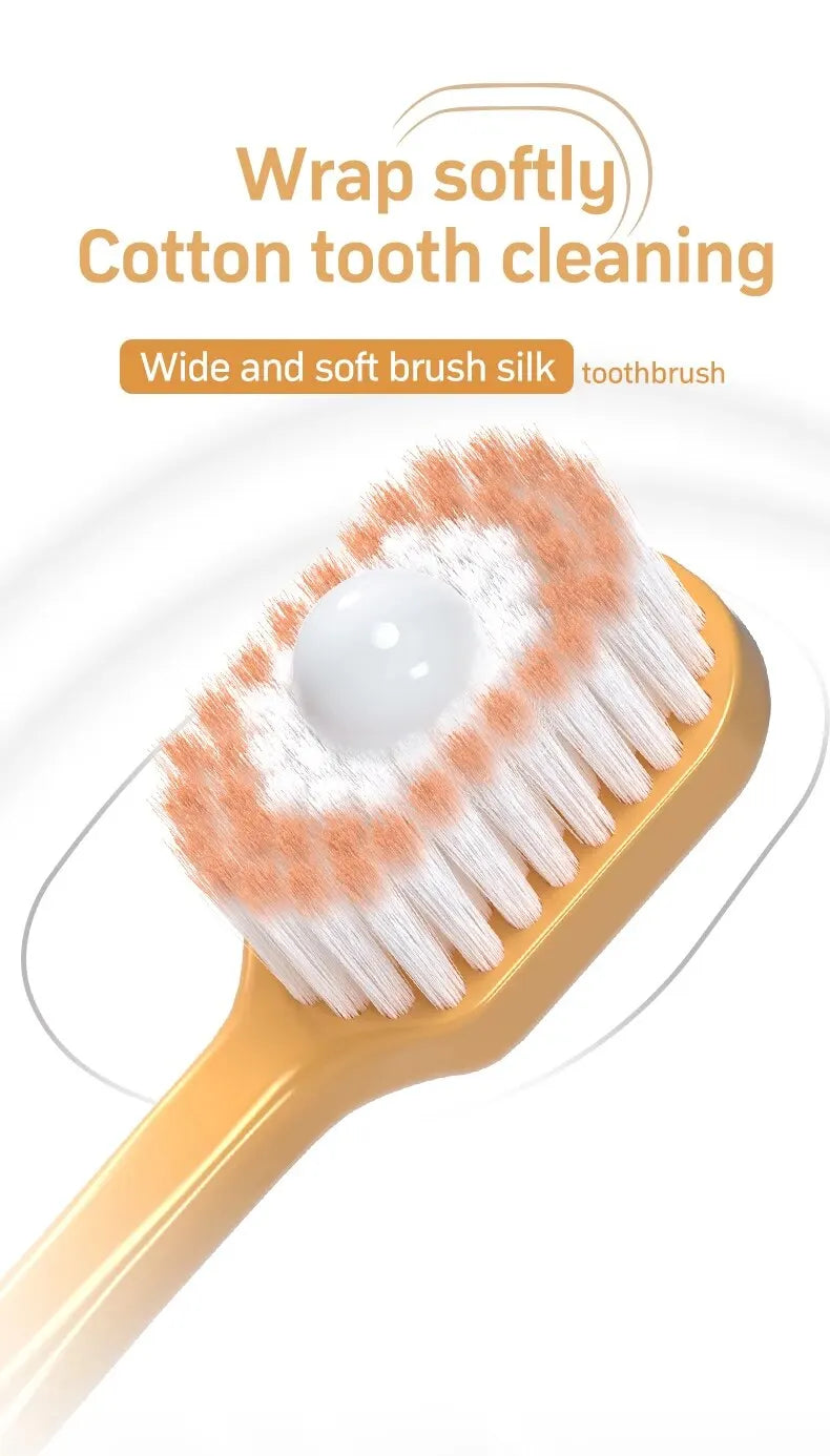 6PCS Soft Bristled Toothbrush Set | Gentle Gum Care & Whitening