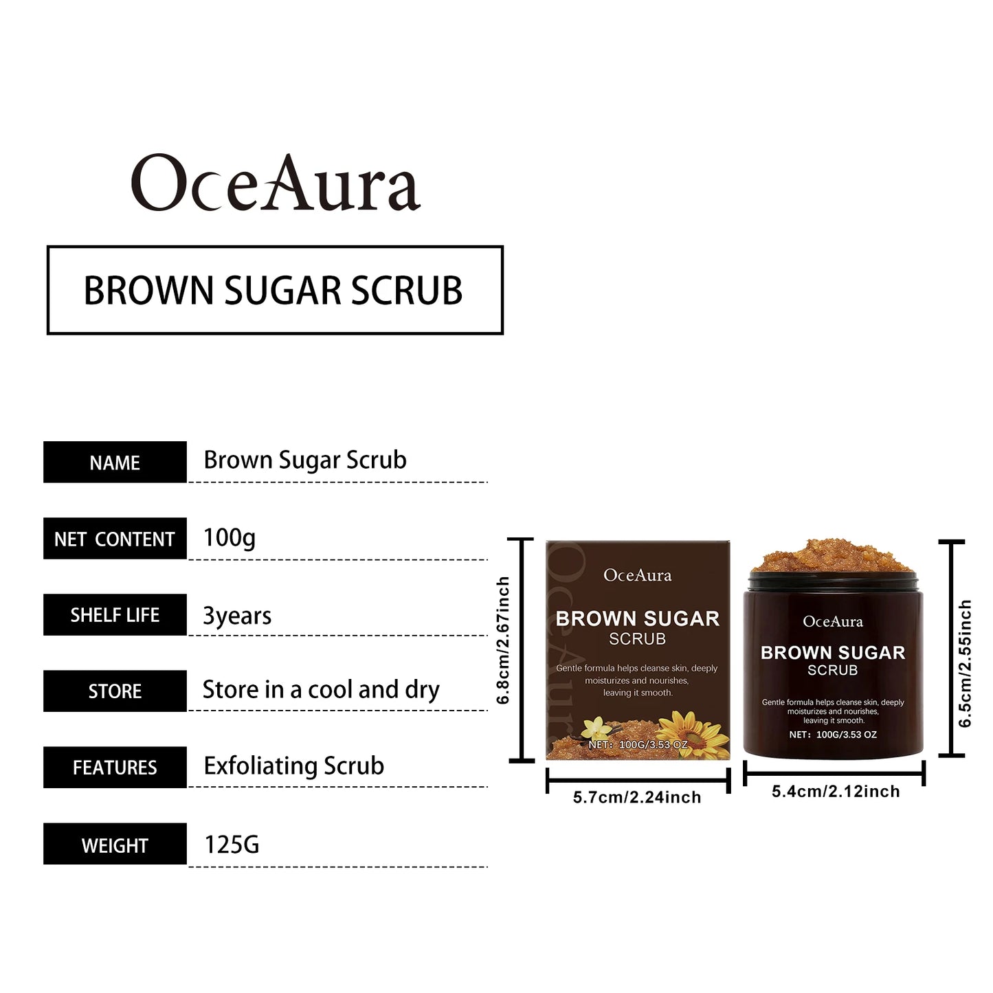 Exfoliating Brown Sugar Scrub for Body | Deep Clean & Moisturize