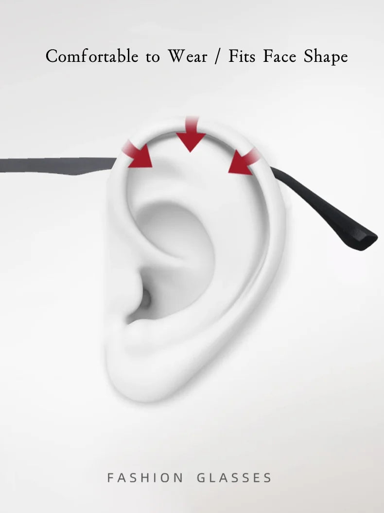 Premium Retro Square Anti Blue Light Prescription Eyewear for Men