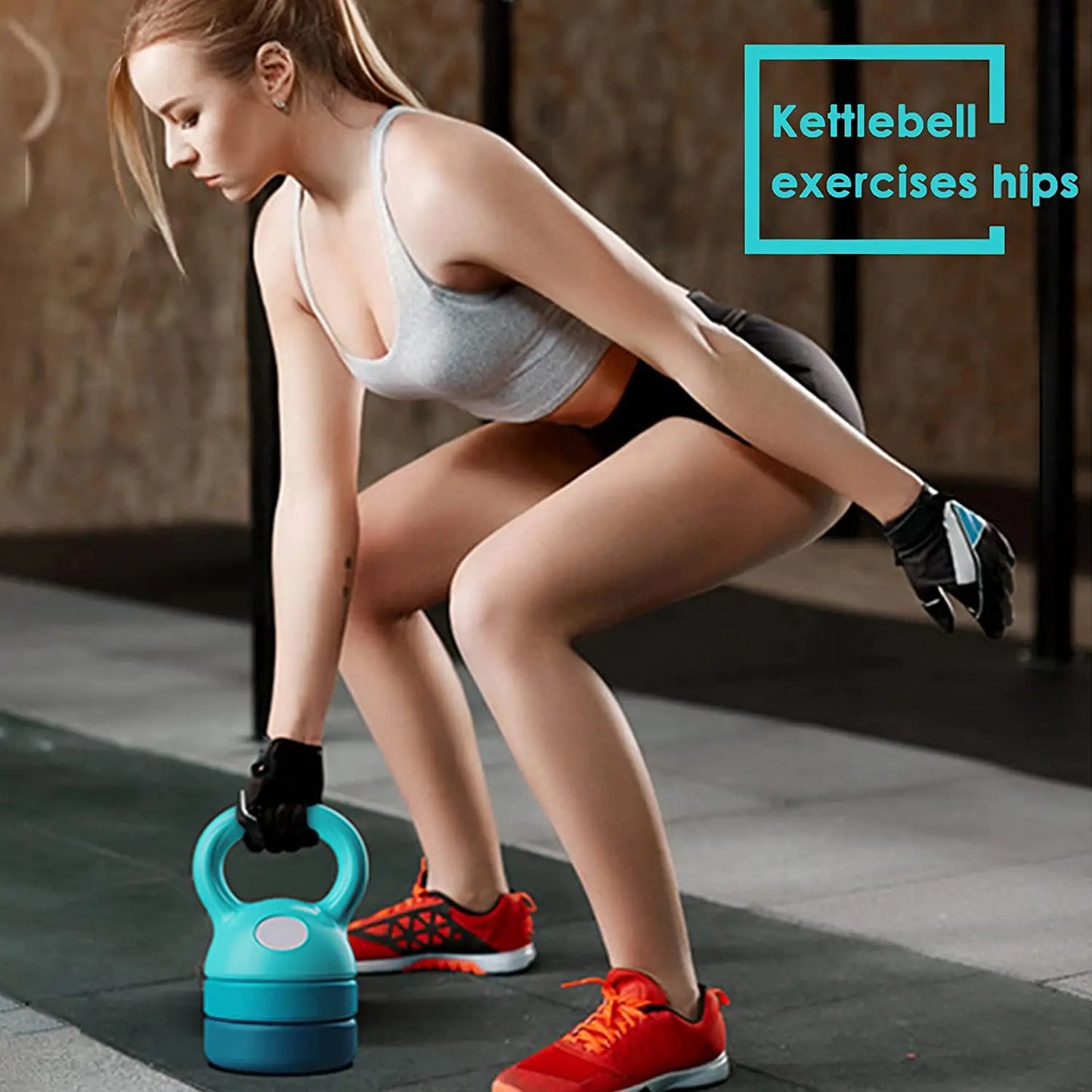 Custom Adjustable Weight Lifting Kettlebell Set for Strength Training