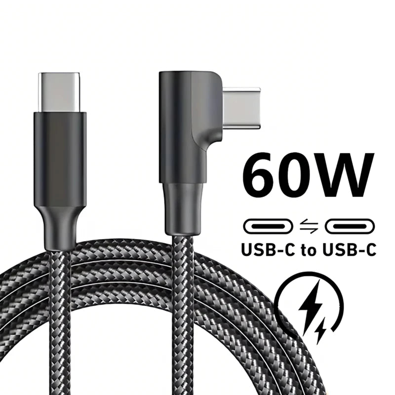 90 Degree USB-C Fast Charge Cable for Optimal Device Performance