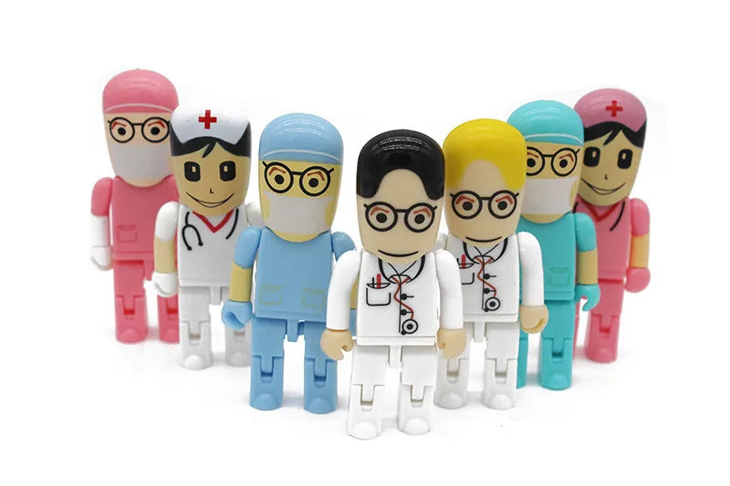 Mini Cartoon Doctor USB Flash Drive | Fun & Functional Storage