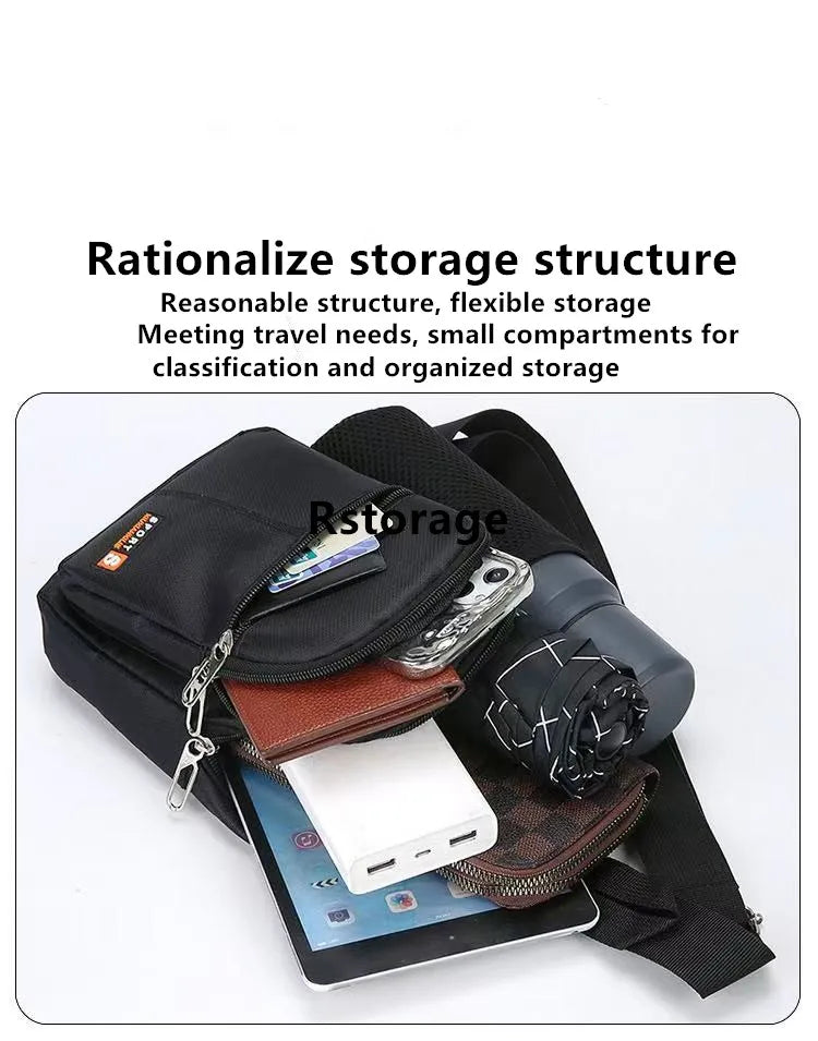 Waterproof Crossbody Bag | Multifunctional Fashionable Chest Bag