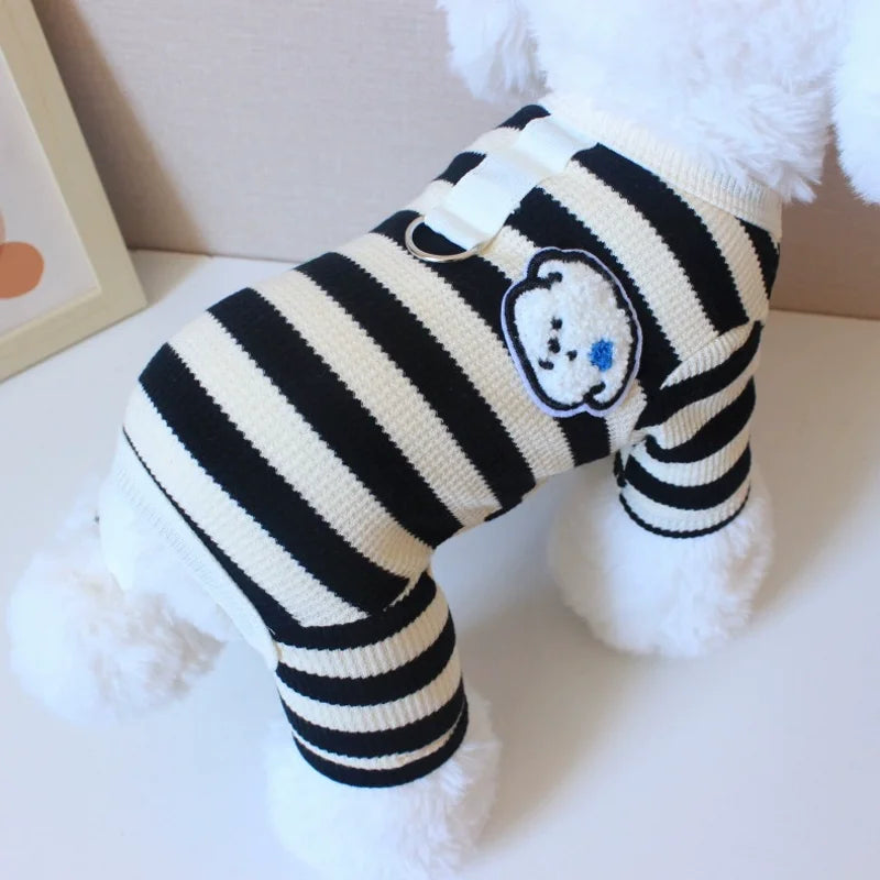 Soft Cotton Dog Jumpsuit | Stylish Pet Pajamas for All Breeds