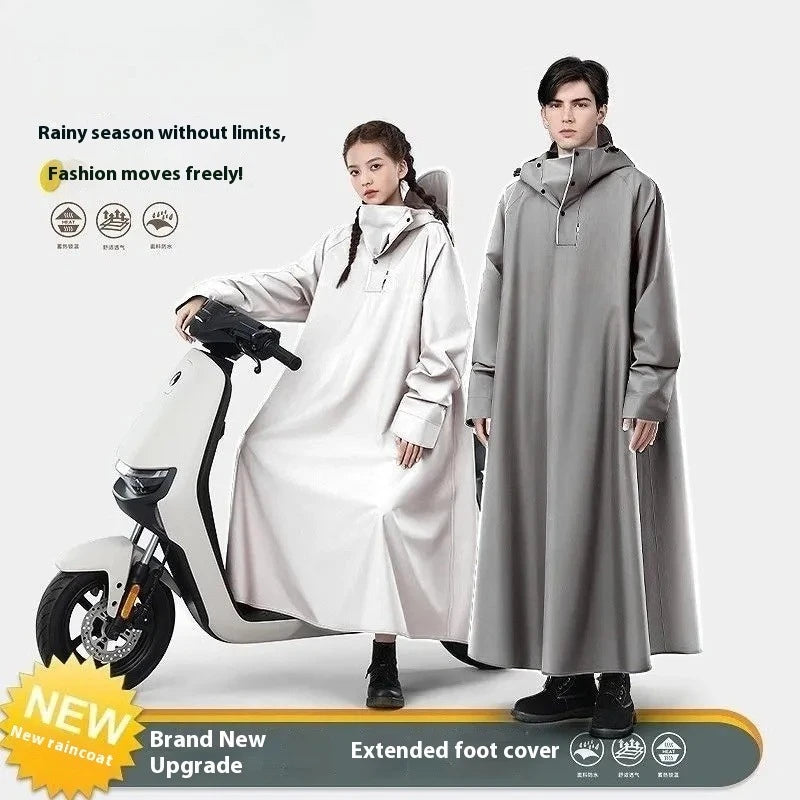 Durable Waterproof Motorcycle Raincoat for Adventurous Riders