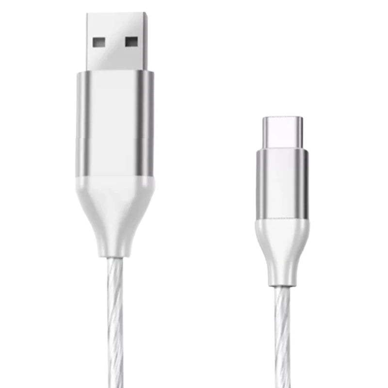 Fast Charging RGB USB-C Cable | Colorful LED Glow for Quick Charge