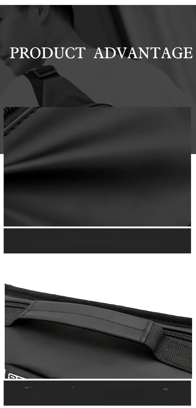 2024 Large Capacity Anti-theft Male Belt Close-Fitting Waist Bags Multi-Functional Shoulder Bag Men Nylon Fanny Chest Fanny Pack
