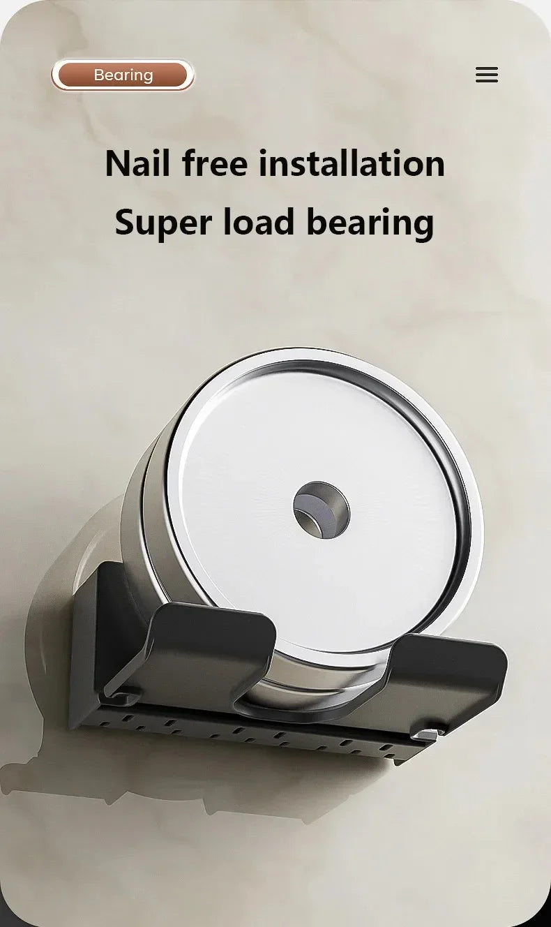 Hair Dryer Holder | Wall-Mounted Organizer for Bathroom Accessories