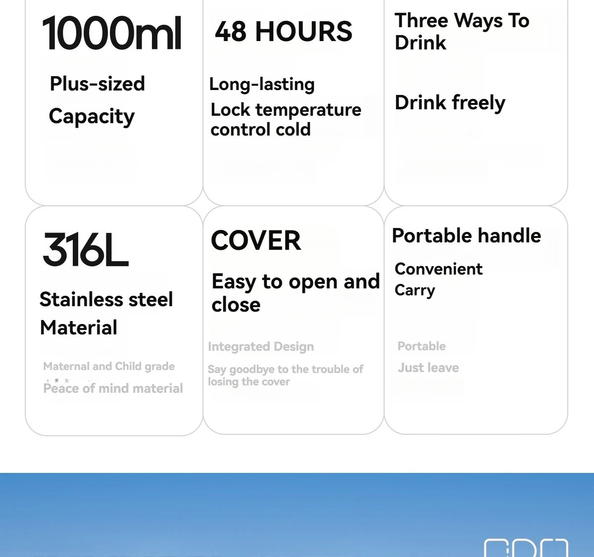 Stainless Steel Insulated Water Bottle | Fitness & Outdoor Hydration
