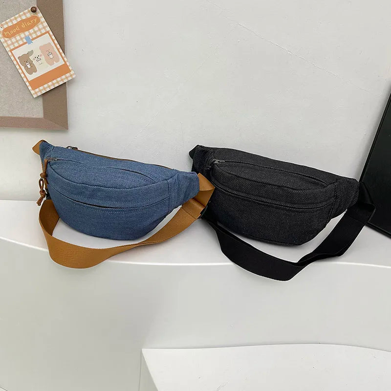 Casual Corduroy Belt Bags for Women | Stylish Fanny Pack