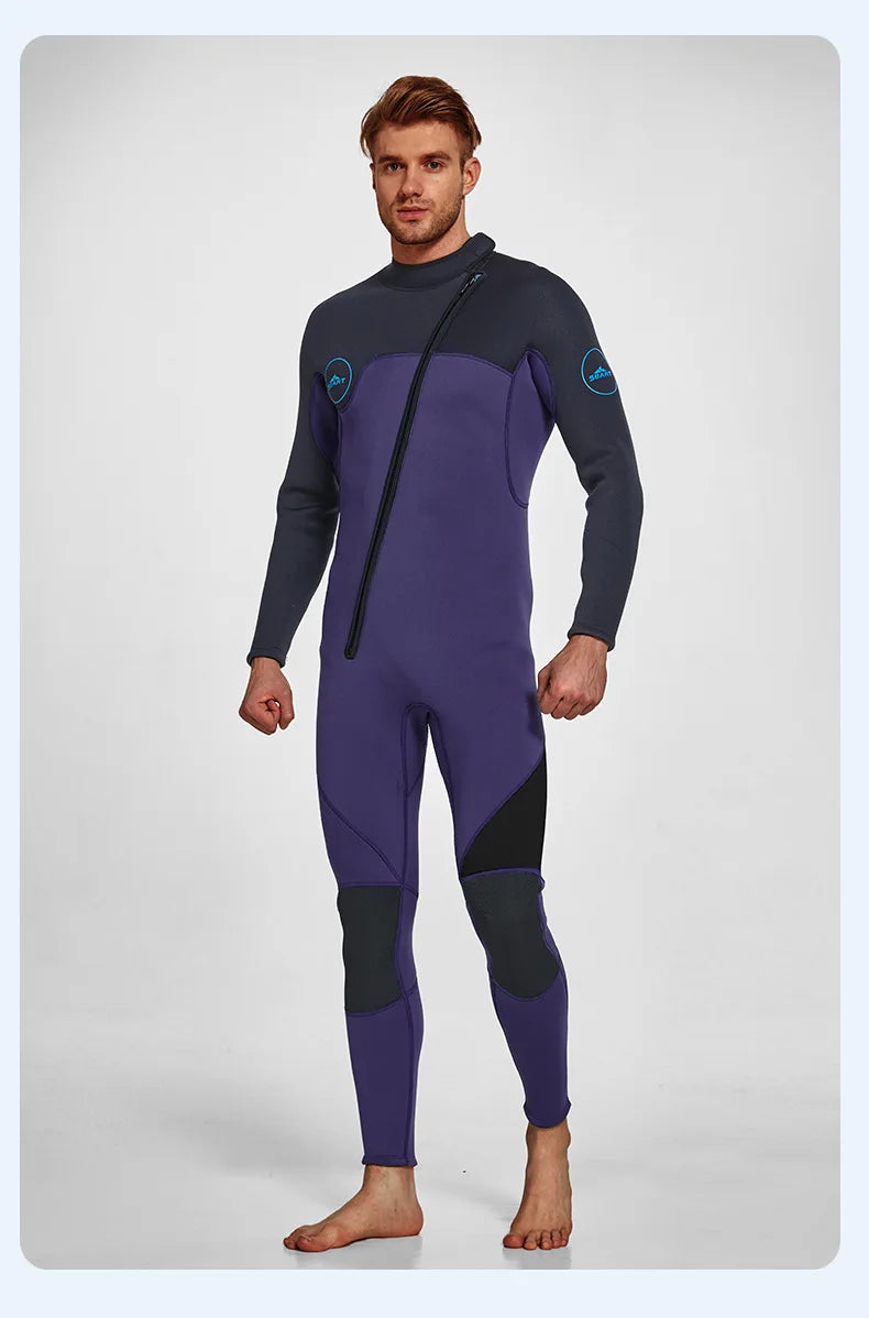 3mm Neoprene Full Sleeve Wetsuit for Men | Perfect for Water Sports