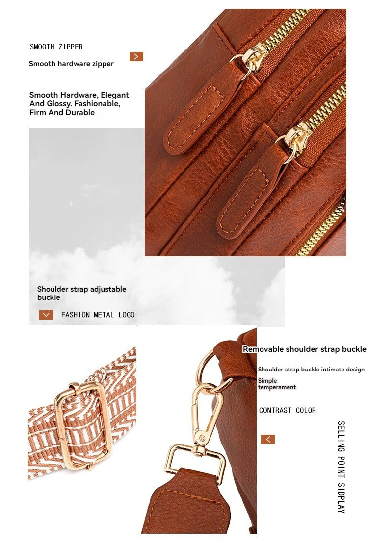 Large Capacity PU Women's Crossbody Bag | Stylish and Versatile