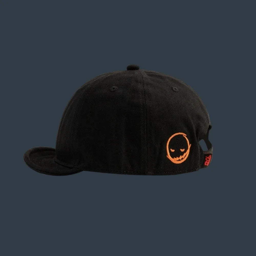 Solid Color Short Brim Baseball Cap | Adjustable Snapback Hat