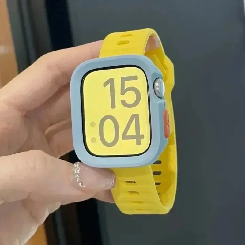 Silicone Case and Strap for Apple Watch | Stylish & Durable