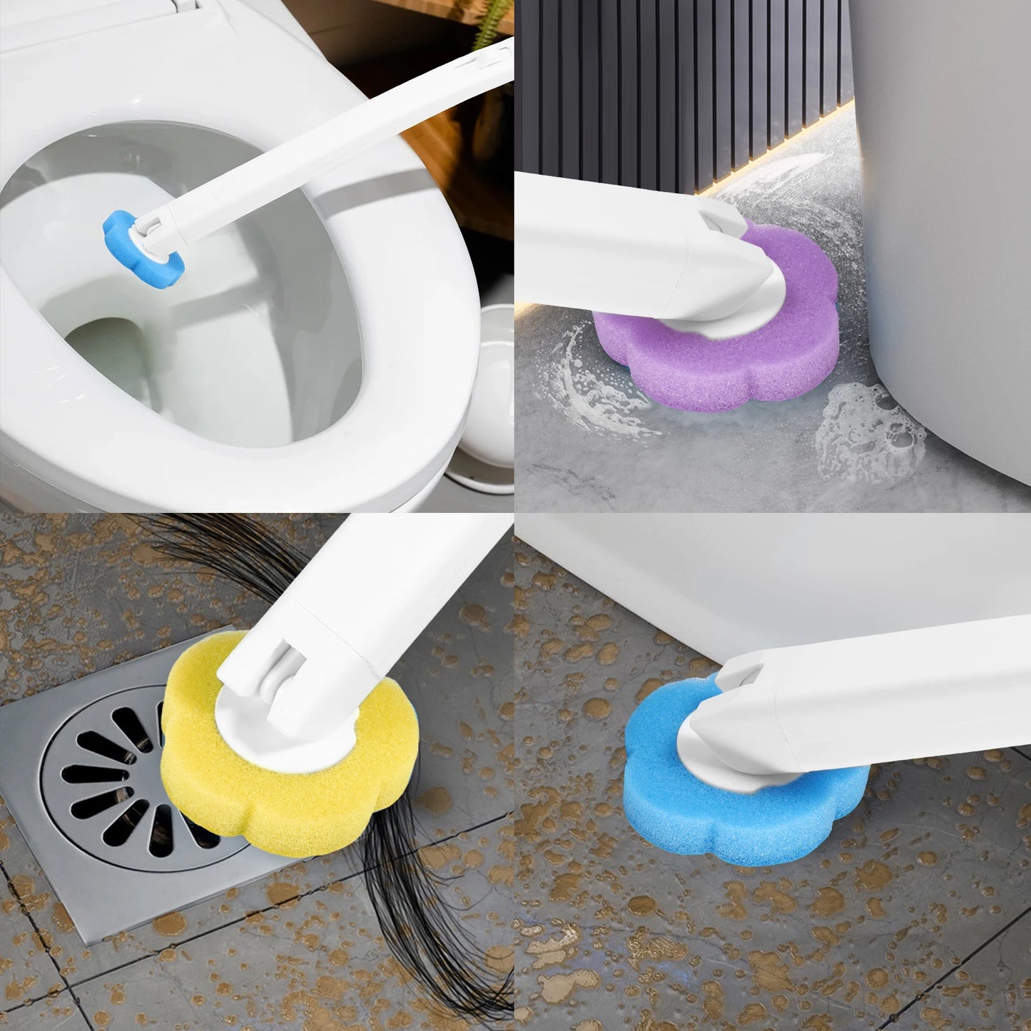 18/36Pcs Toilet Brush with Disposable Heads | Ultimate Bathroom Cleaner