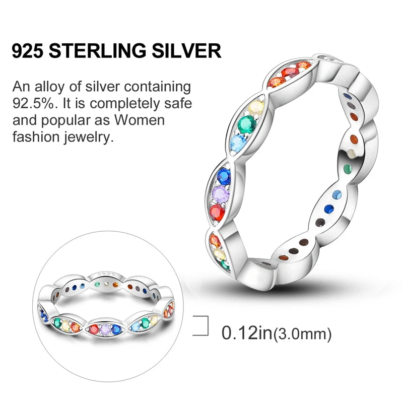 High-Quality 925 Sterling Silver Infinite Love Ring for Women