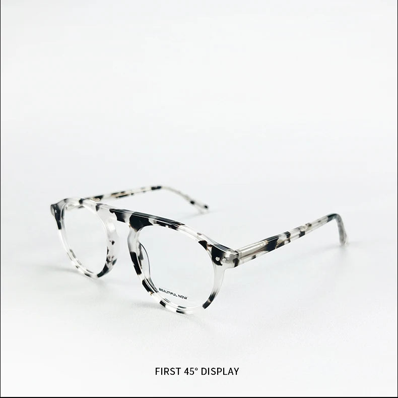 Unisex Rectangle Eyeglass Frames with UV Protection | Stylish and Versatile
