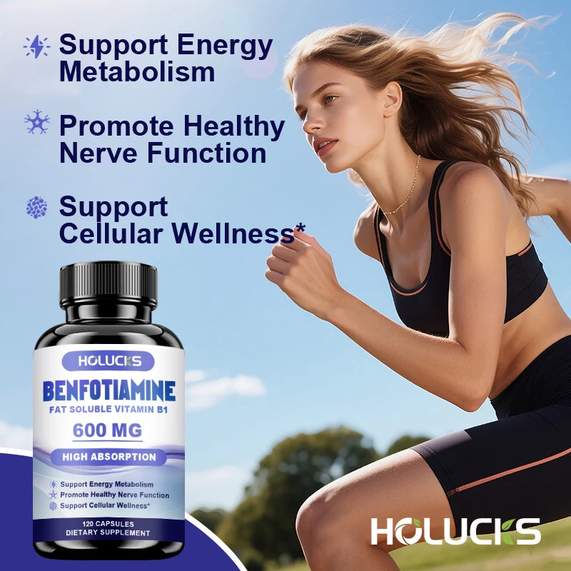 Benfotiamine Capsules 600mg | Support Energy & Nerve Health