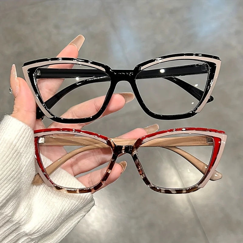 Cat Eye Clear Lens Glasses | Retro Fashion Spectacles