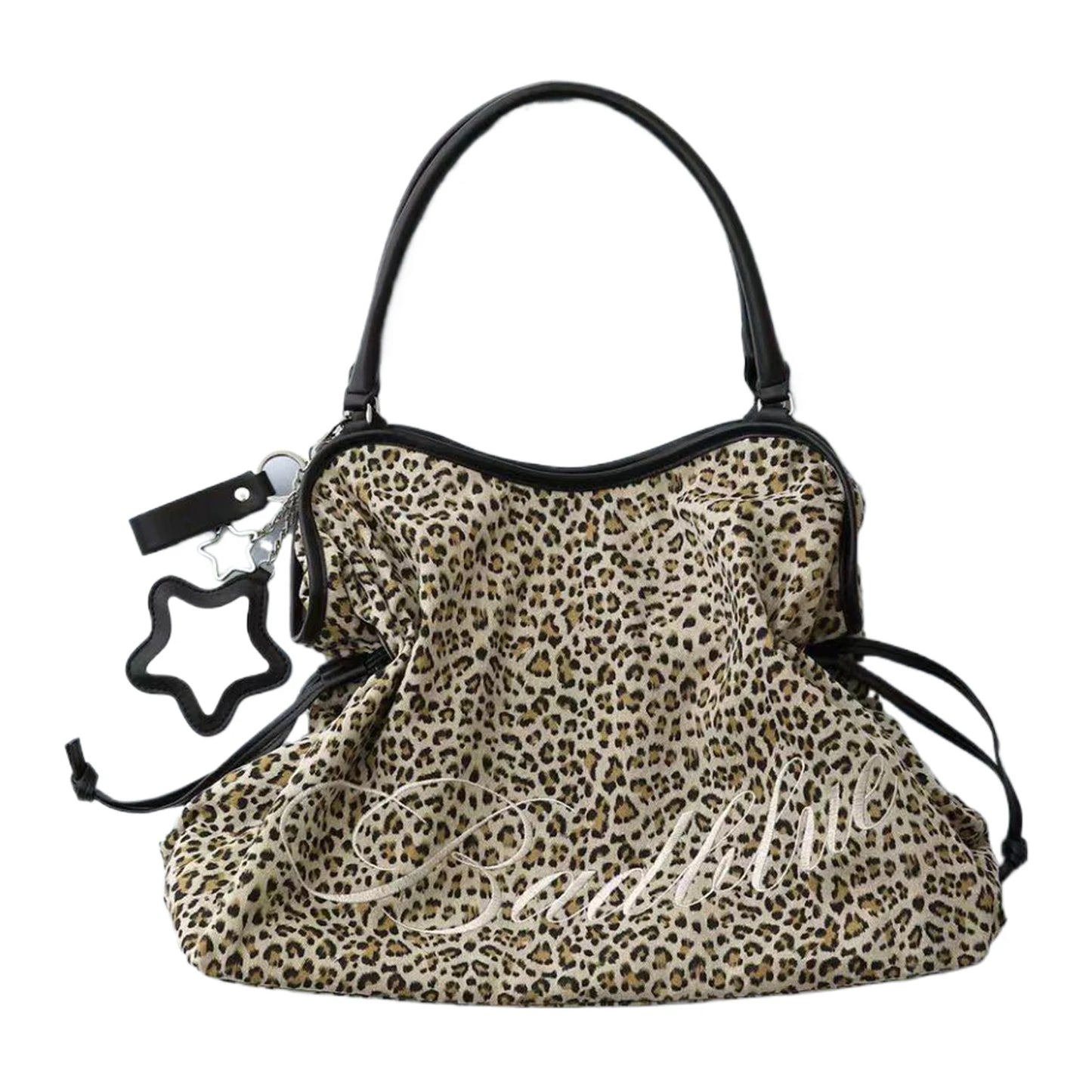 Large Capacity Leopard Print Tote Bag | Trendy Shoulder Handbag