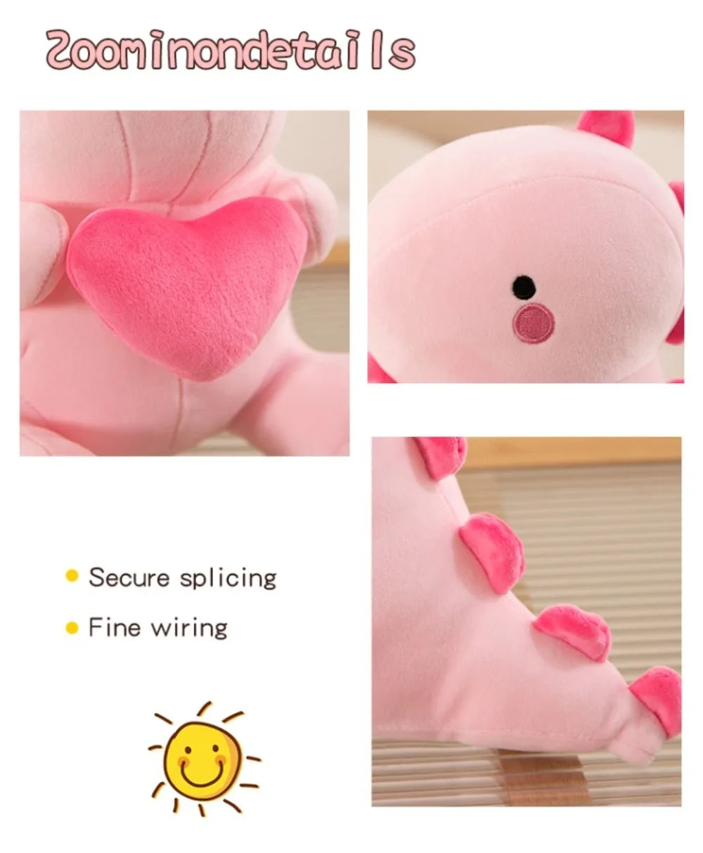 Cute Kawaii Plush Dinosaur Doll | Soft Cartoon Dino Toy for Kids