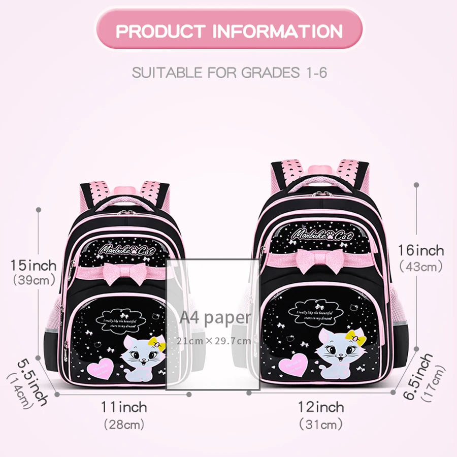 Cute Kitten Shoulder Bag | Adorable Backpack for School Girls