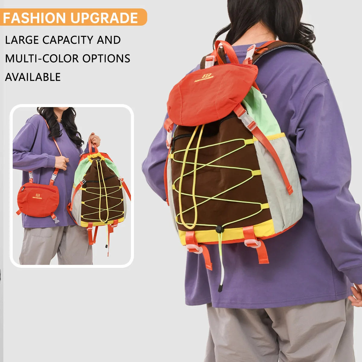 Large-Capacity Waterproof Hiking Backpack | Versatile Travel Bag