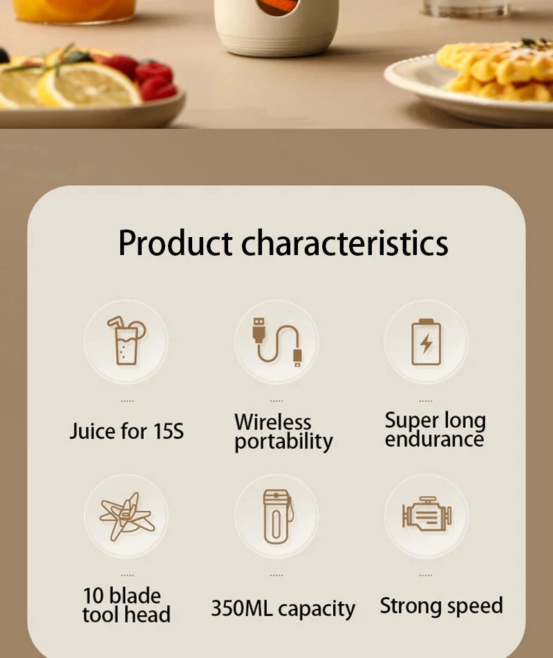 Portable USB Electric Fruit Blender | Multi-Functional Juice Cup