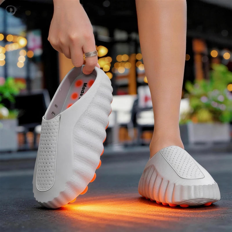 Comfortable Summer Couple Slippers | Massage Particles Slides