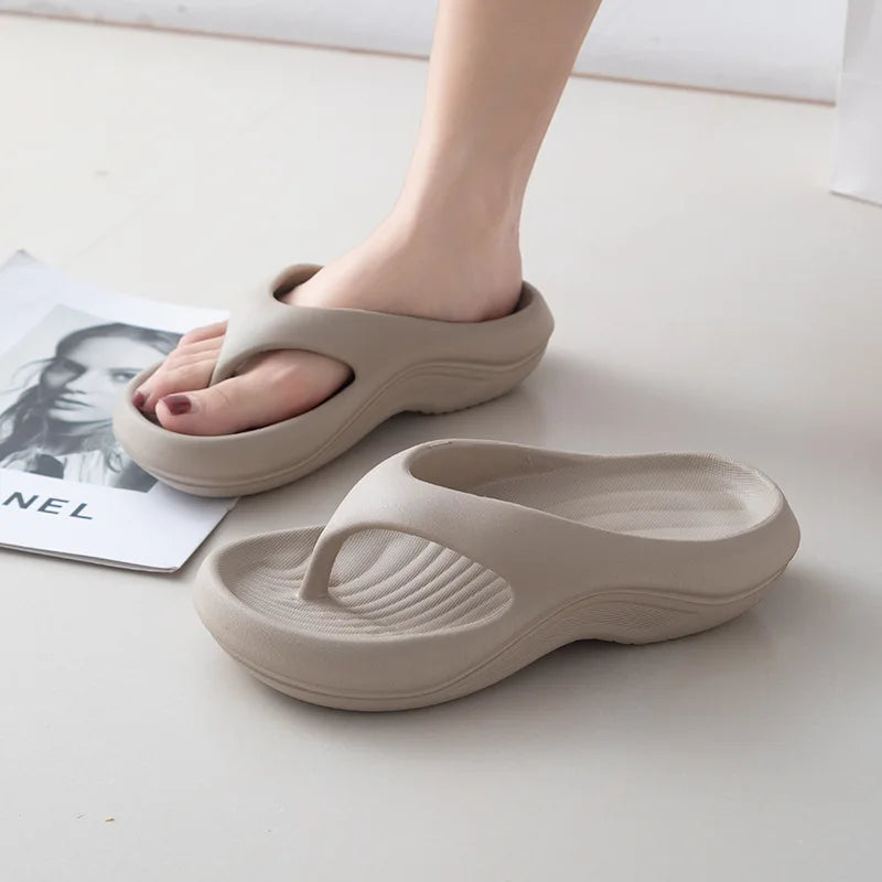 Women's Thick Platform EVA Flip Flops | Comfortable Beach Sandals