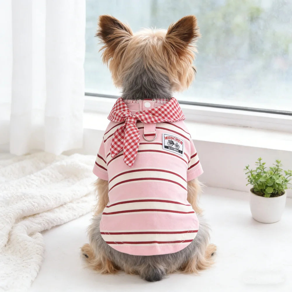 Stylish Spring Summer Pet Shirt for Small Dogs and Cats