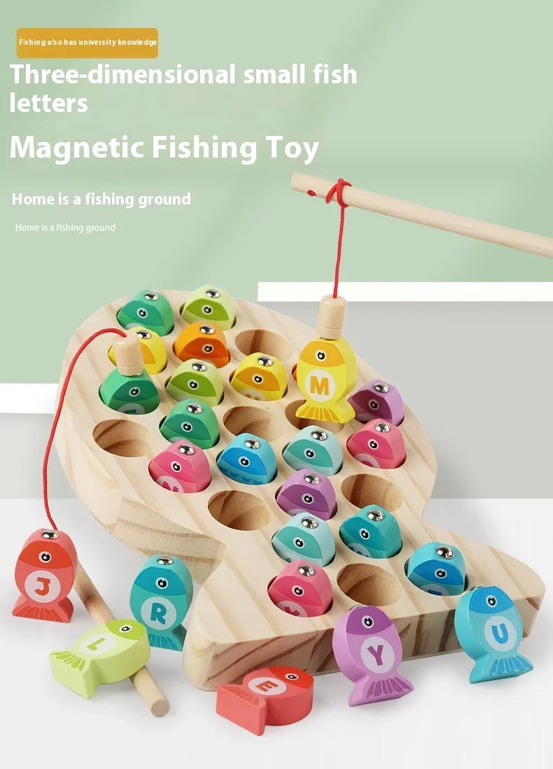 Wooden Fishing Toys for Kids | Fun Montessori Learning Game