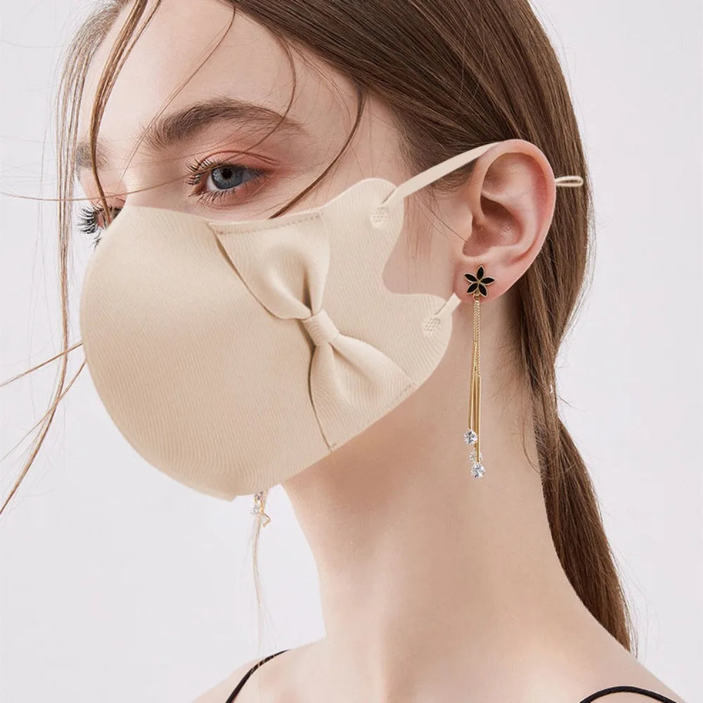 3D Bow Anti-UV Face Mask | Breathable UPF50+ Sunscreen Protection
