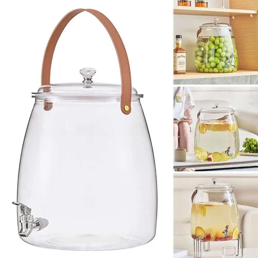 Large Capacity Summer Cold Water Kettle with Tap | Versatile Beverage Dispenser