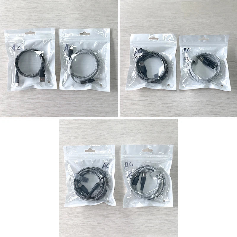 Magnetic Braided USB Type-C Car Charging Cable - 6A Data Transfer