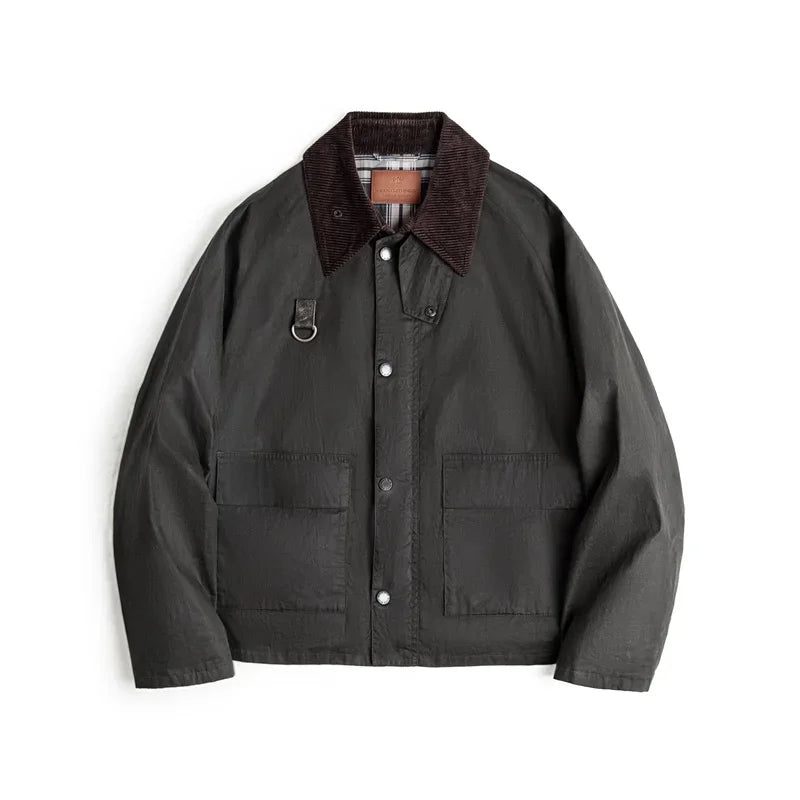 Vintage Waxed Fishing Jacket for Men | Classic Outdoor Coat