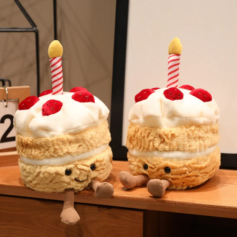 16cm Strawberry Cake Plush Doll | Sweet Pillow Party Prop