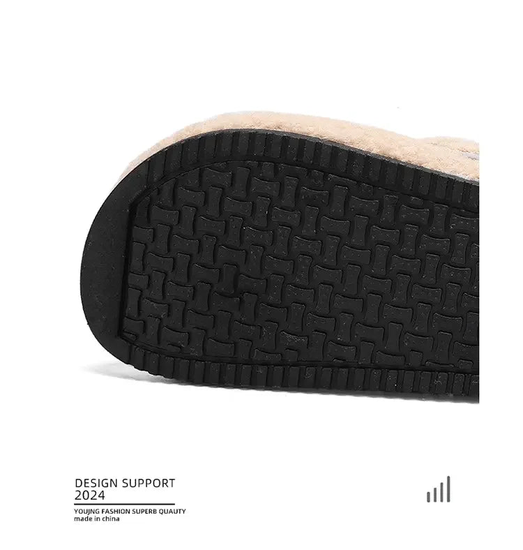 Cozy Unisex Plush Cotton Slippers | Non-Slip Winter House Shoes