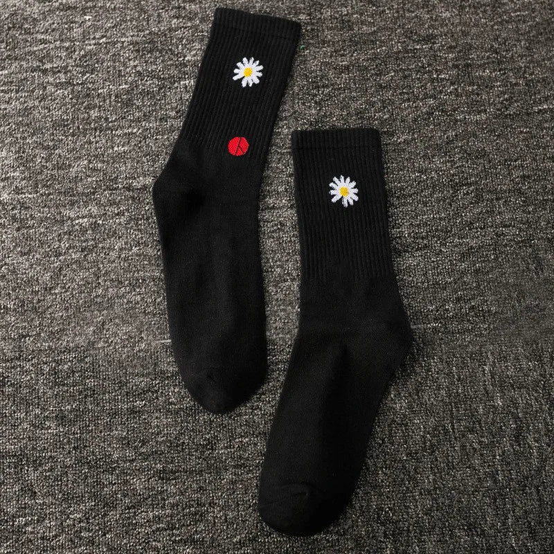 Stylish Butterfly Crew Socks for Women | Kawaii Streetwear Fashion