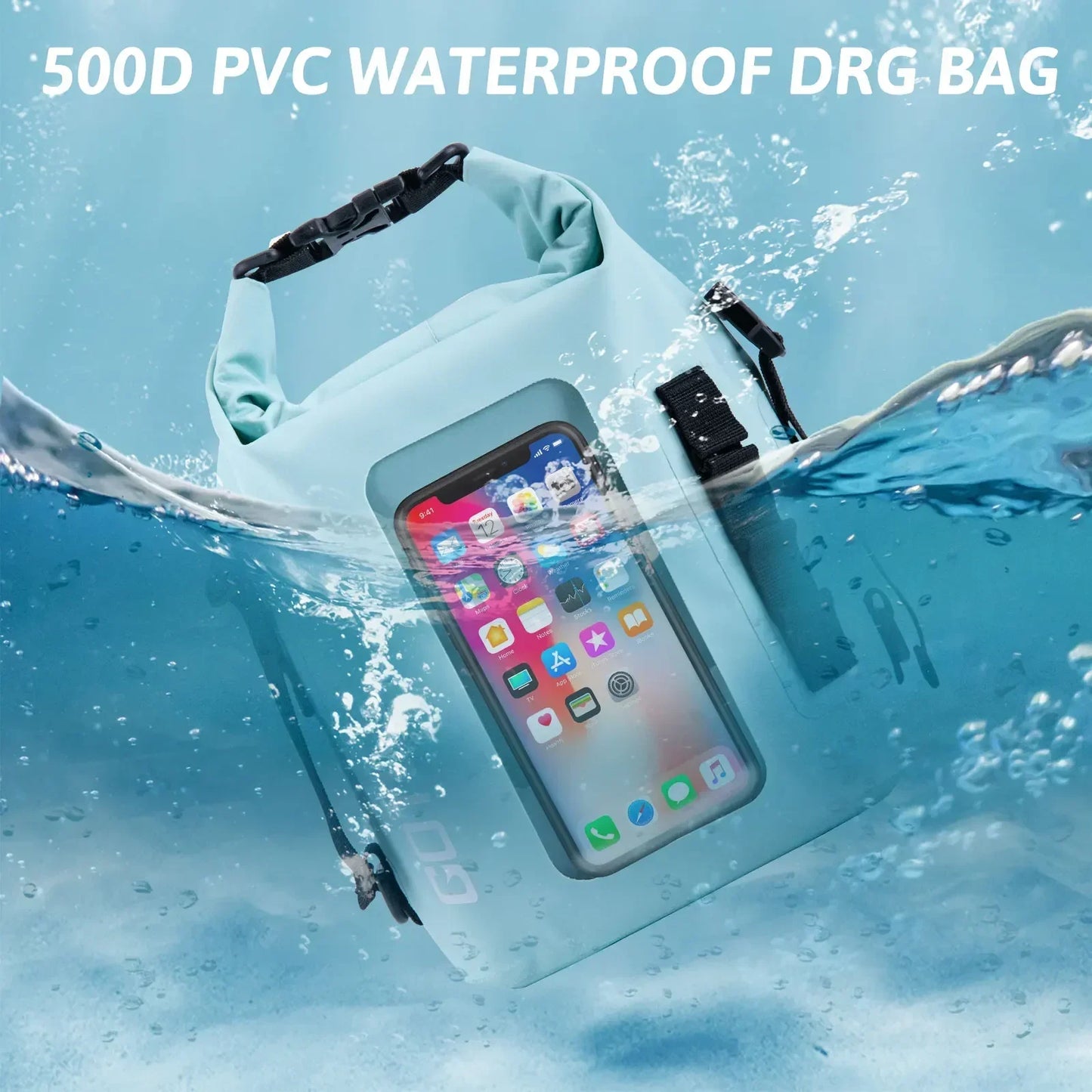 5L Waterproof Dry Bag with Clear Phone Window | Perfect for Outdoor Fun