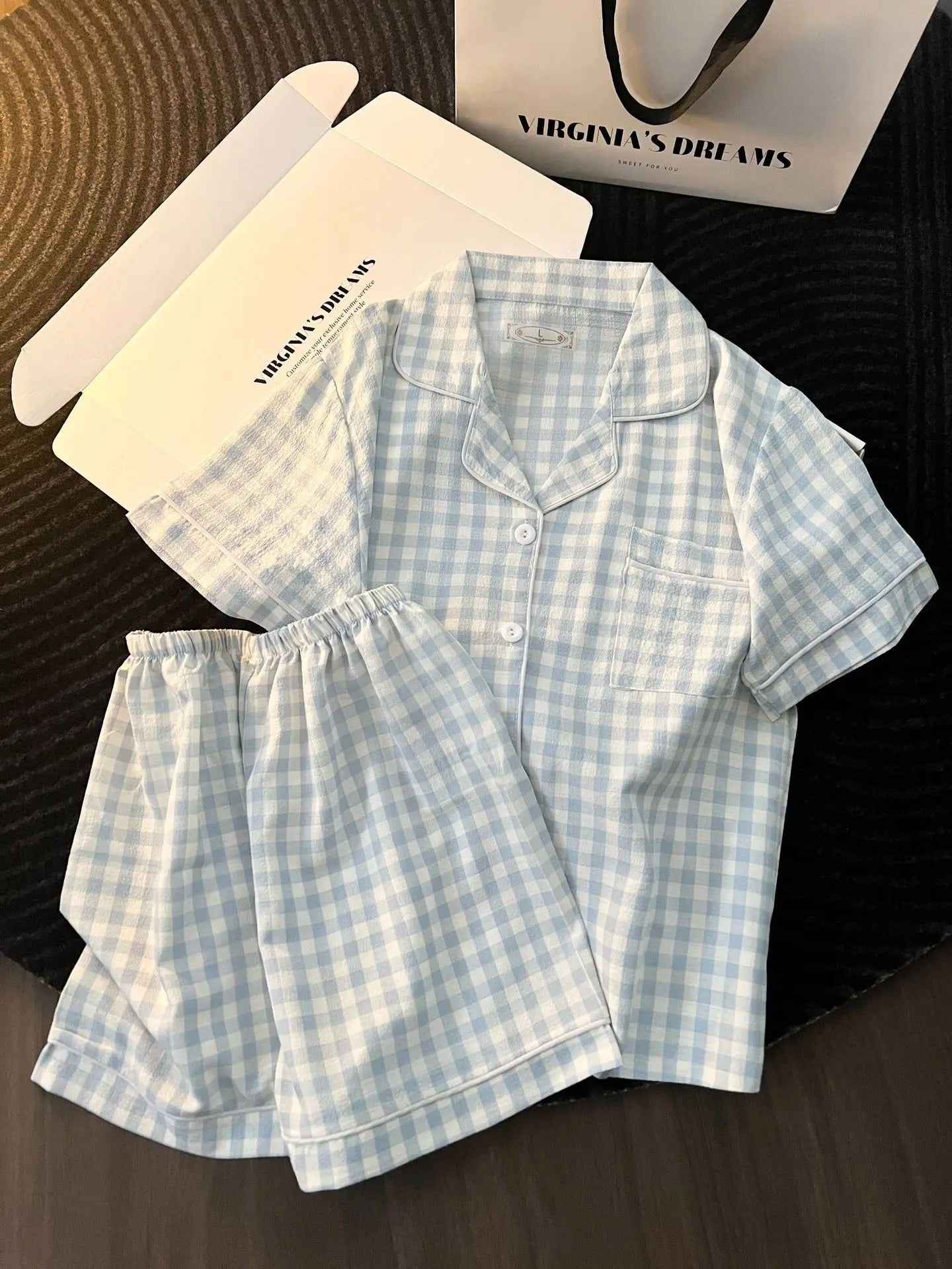Cute Women's Summer Pajamas | Comfortable Bubble Cotton Home Wear